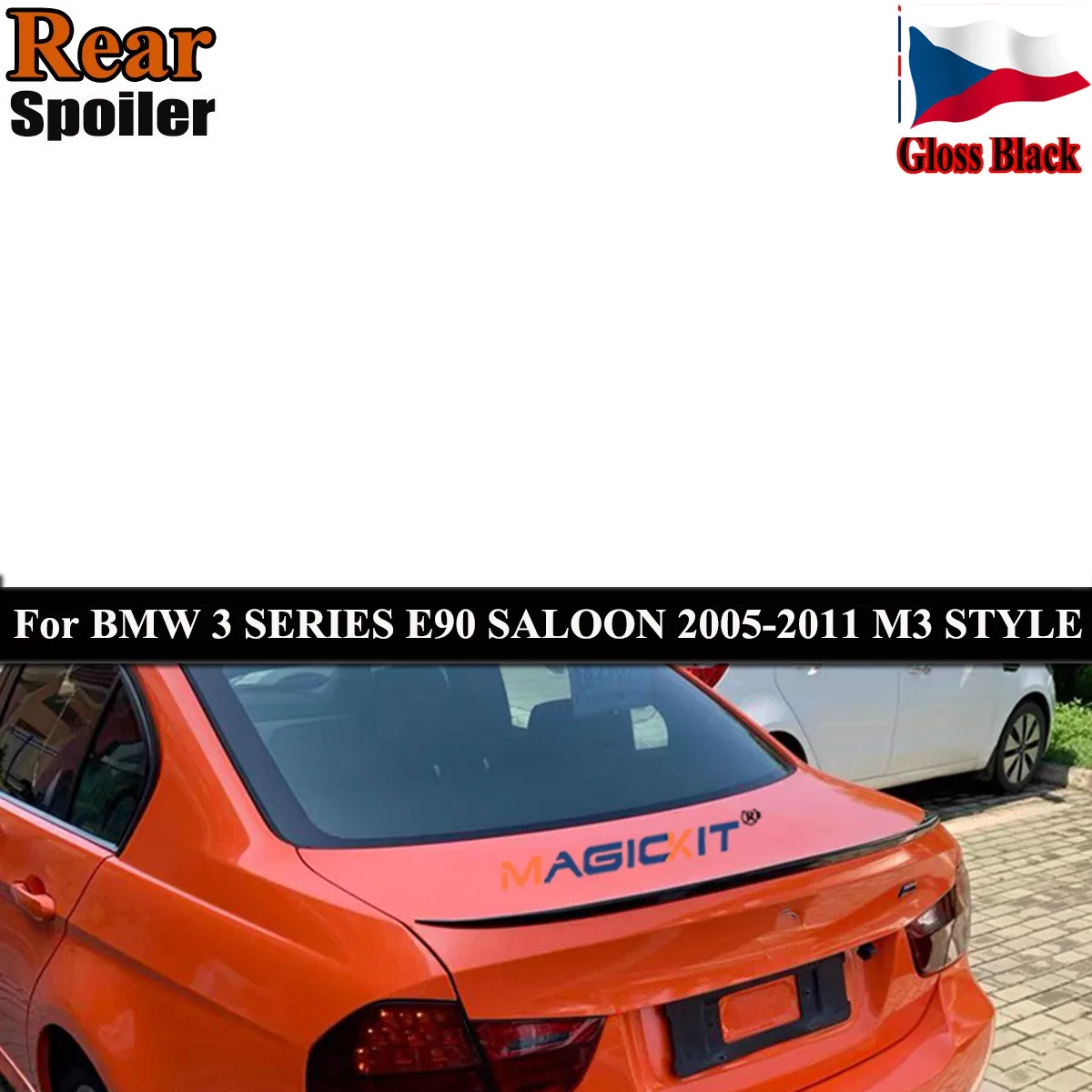 Спойлер MagicKit для багажника BMW E90 серии 3 Спортивная отделка стиль M3|Амортизаторы| |
