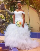 african women long off shoulder beaded wedding dresses white lace up back a line v neck vintage bridal gowns custom made