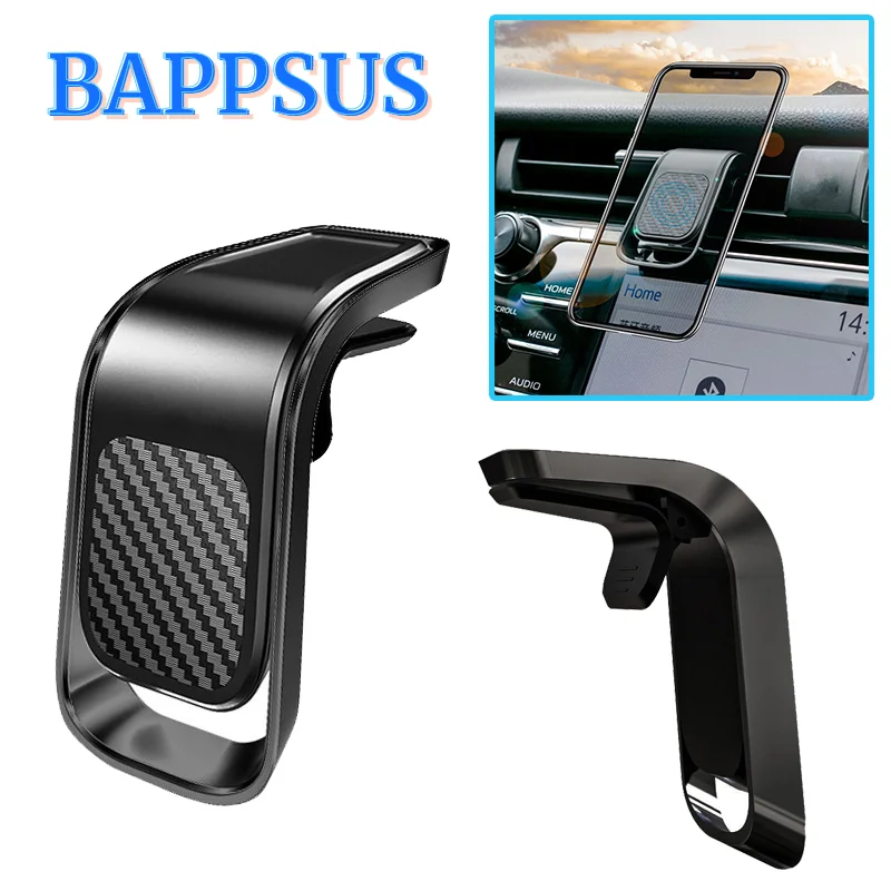 

Universal Magnetic Car Phone Holder Support Stable Durable Small L Shape Air Outlet Bracket Stand For Tablets And Smartphones