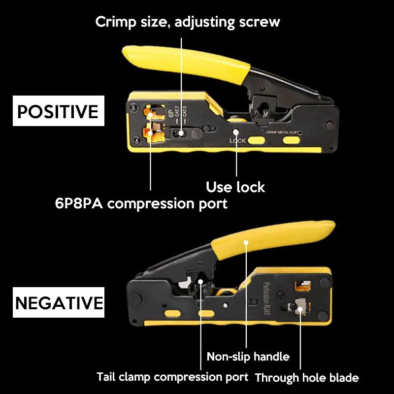 oullx ez cat7 rj45 crimper hand network tools pliers rj12 cat5 cat6 8p8c cable stripper pressing clamp tongs clip multi function free global shipping