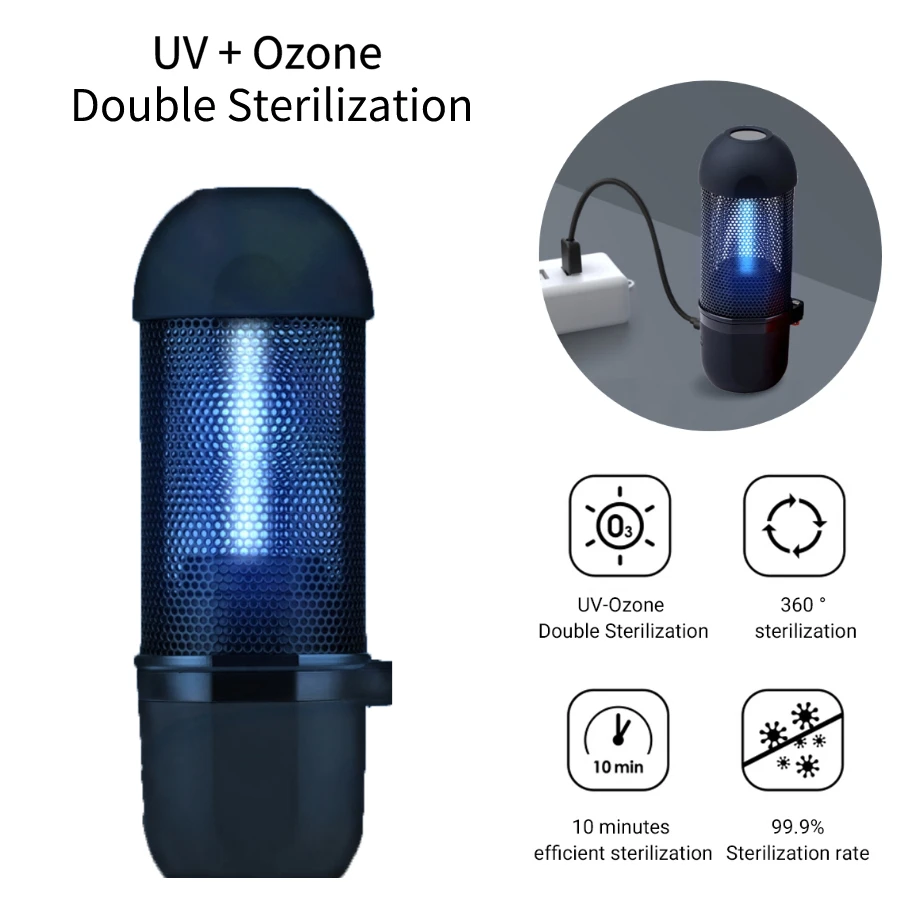 Перезаряжаемая УФ бактерицидная лампа для стерилизации озона портативная