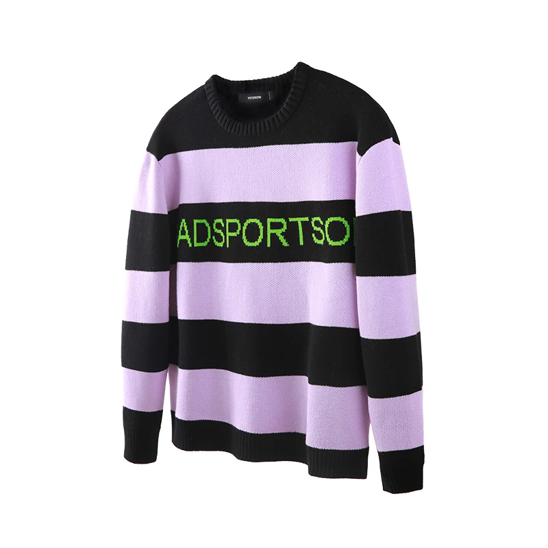 VIISHOW мужской свитер брендовый Полосатый пуловер для мужчин 2018 Pull Homme Hiver