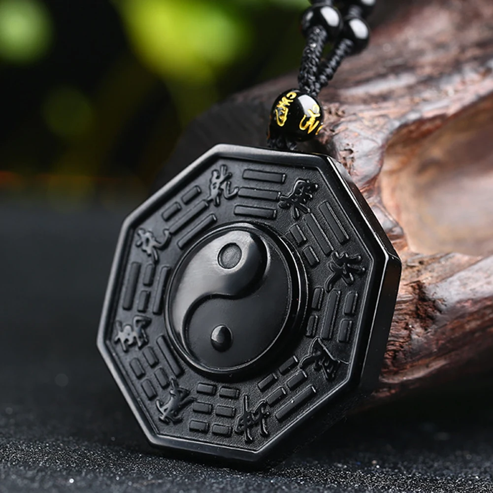 Китайский BAGUA Регулируемая цепочка Ювелирные изделия сплетни кулон тайцзи