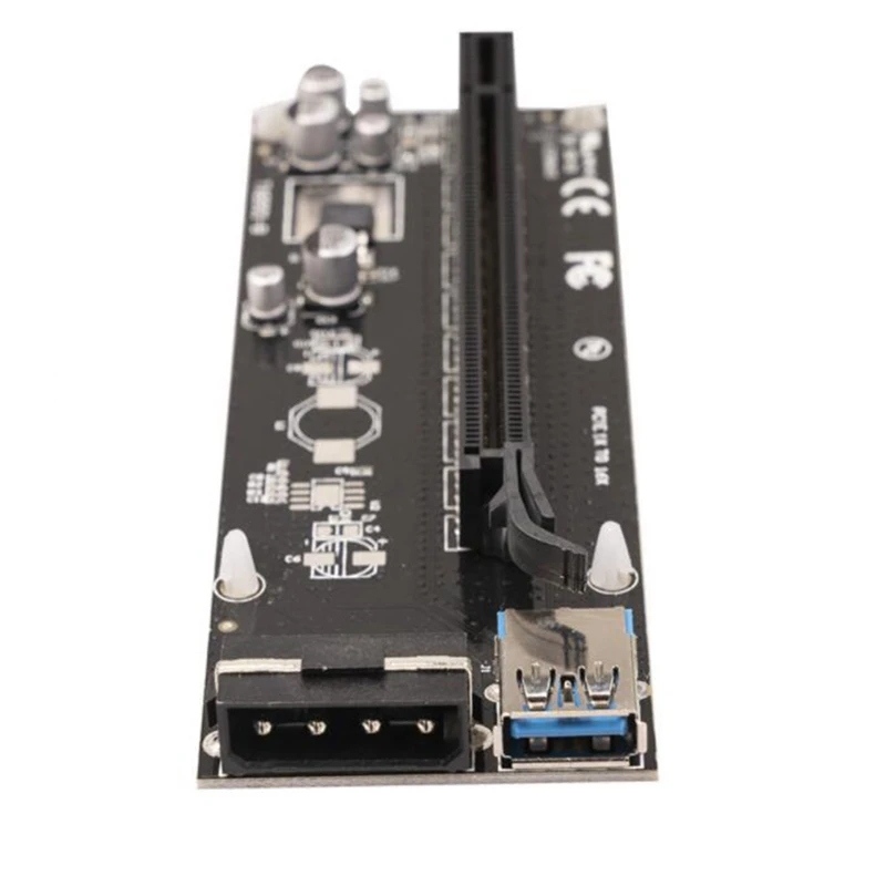 USB 3.0 PCIE Экспресс 1X до 16X Райзер адаптер карта SATA 15pin штекер 6pin кабель питания для