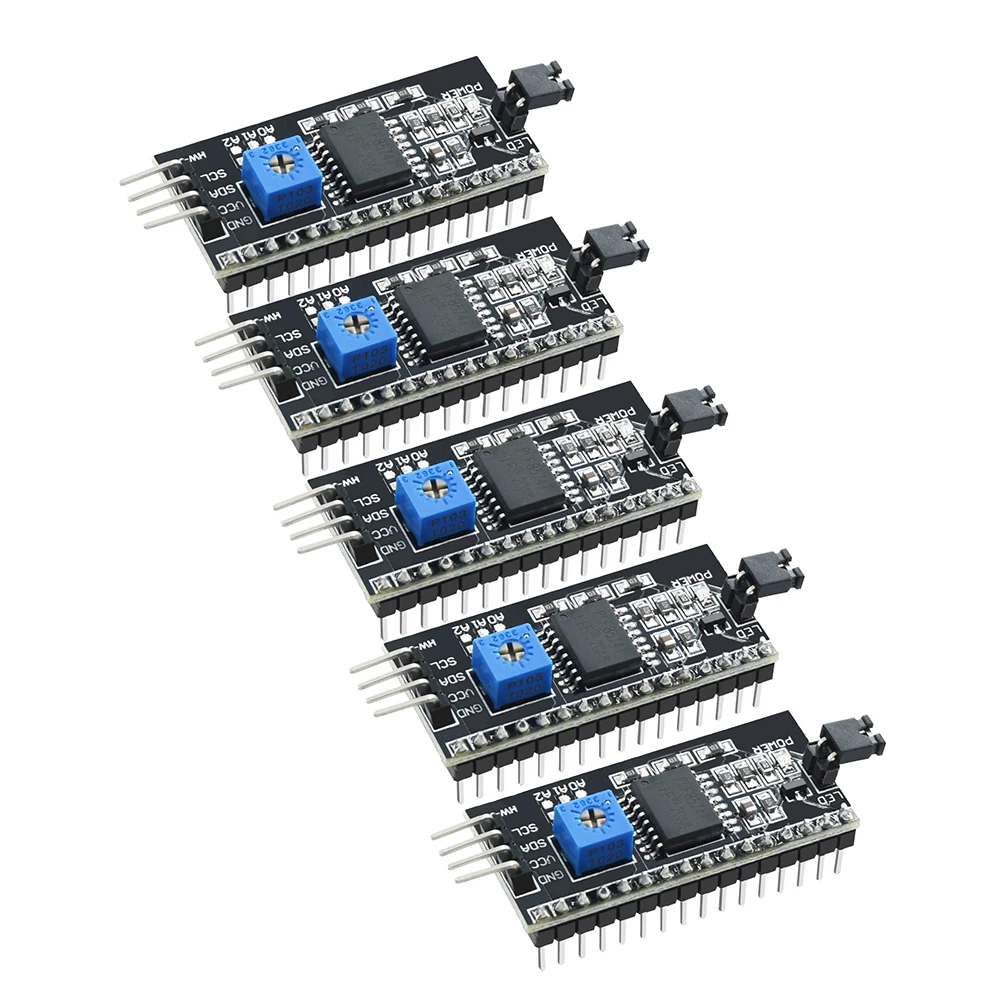 Плата последовательного интерфейса IIC I2C TWI SPI 5 шт./лот порт 1602 2004 ЖК дисплей плата