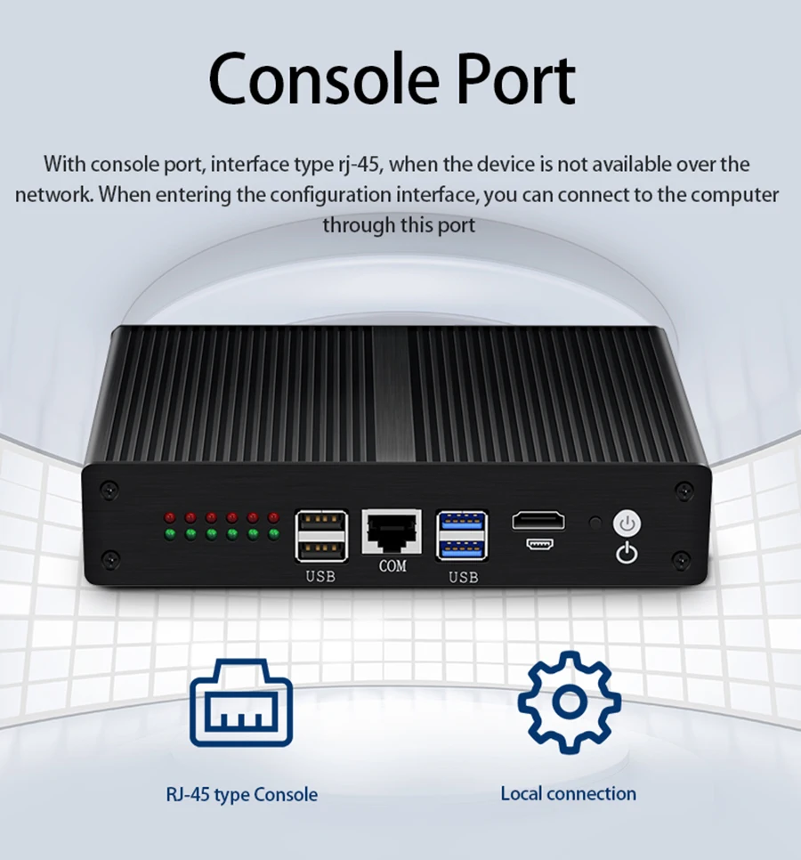 Брандмауэр маршрутизатор мини ПК Intel Core i3 4010U 5010U Celeron 2955U 6 LAN Intel ie11at Gigabit Ethernet безвентиляторный HDMI WiFi 4G LTE