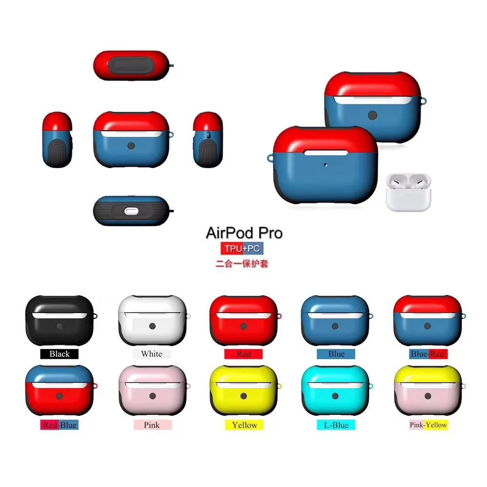 Высококачественный силиконовый чехол светильник для Airpods s из мягкого ТПУ +