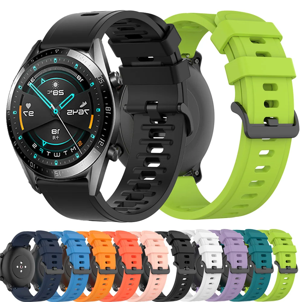 

Ремешок для часов Huawei Watch GT 2 42 мм 46 мм, быстросъемный силиконовый браслет для Huawei GT 2E GT 2 Pro, 20 мм 22 мм