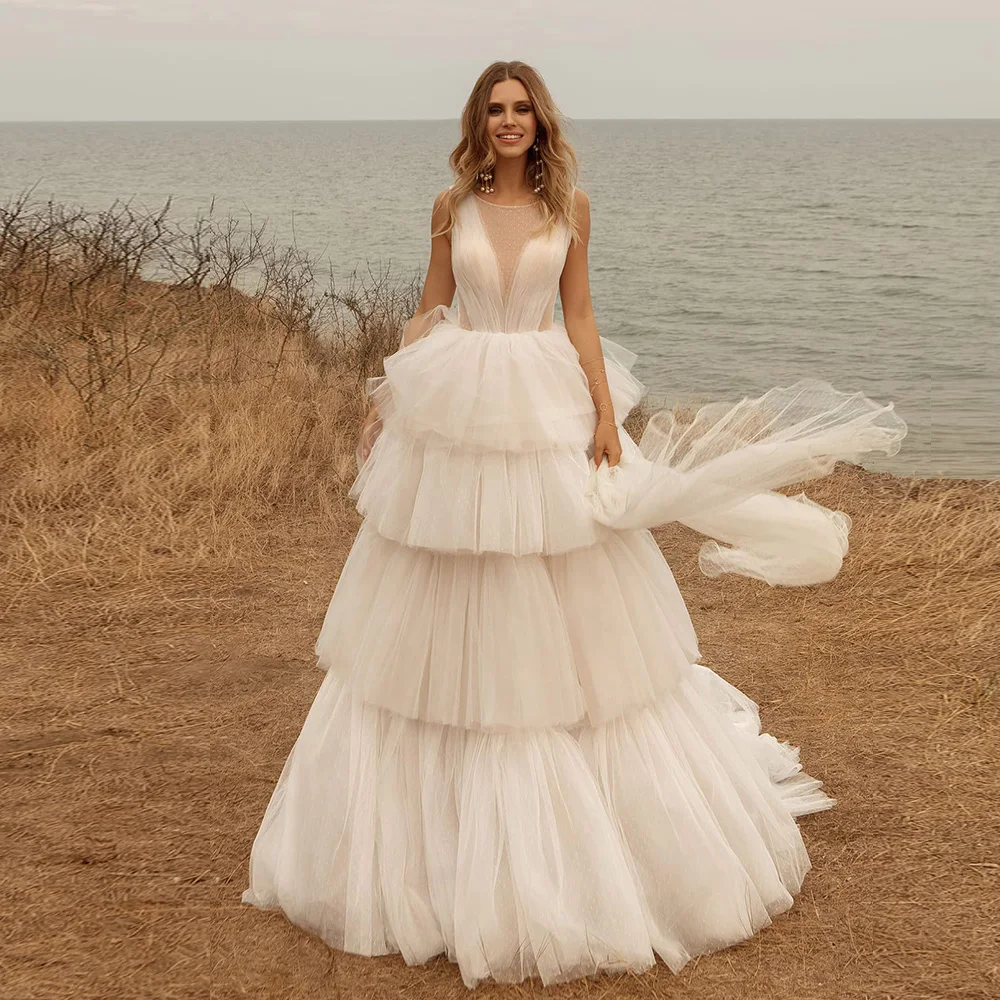 Vestido De Noiva Новое поступление великолепные свадебные платья трапециевидной формы