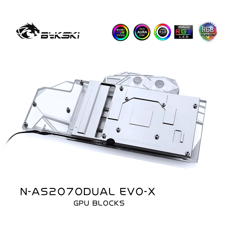 

Bykski N-AS1660SI-X PC water cooling Radiator GPU cooler video Graphics Card Water Block for ASUS DUAL RTX2070 2060S EVO