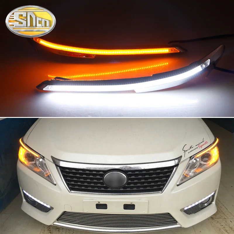 SNCN 2 шт. светодиодный дневные ходовые огни светильник желтый указатель поворота