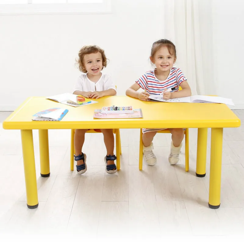 

Стол и стулья для детского сада, детский игрушечный стол, домашний пластиковый учебный стол, прямоугольный стул