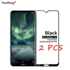 Защитное стекло для Nokia 7,2, 2 шт., полноклеевая Защитная пленка для Nokia 7,2, стекло для Nokia 7,2