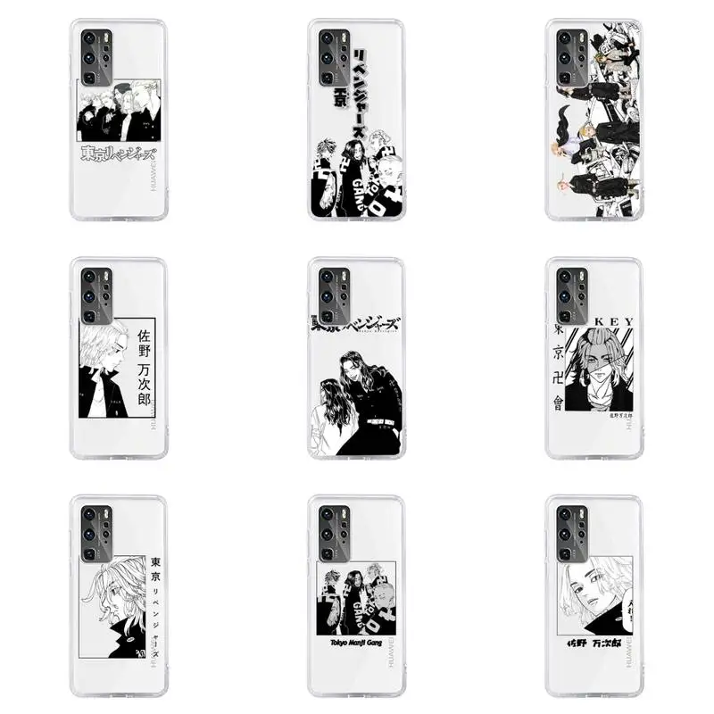 

Tokyo Revengers Phone Case For Huawei P40 P30 P20 Mate Honor 10i 30 20 i 10 40 8x 9x Pro Lite Transparent Cover