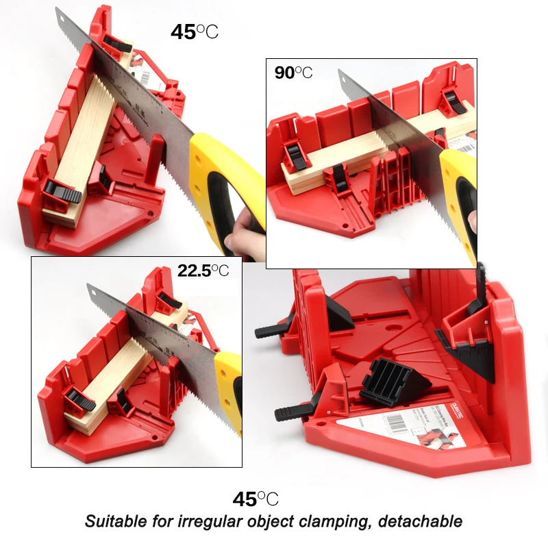 

Right-angle Plastic Cutting Clip, 10/12/12.5 Inches Woodworking Cutting Miter, Woodworking Cutting Angle, 22.5/45/90 Degrees