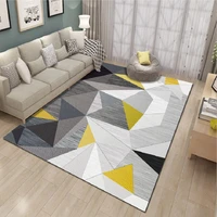 living room table carpet washable carpet rug for bedoom modern printing geometric floor rug household decoration