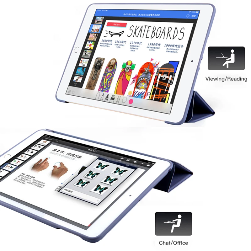 Trifold Стенд сна смарт-чехол для iPad Mini 4 3 2 1 чехол ПУ кожа Силикон Мягкая задняя