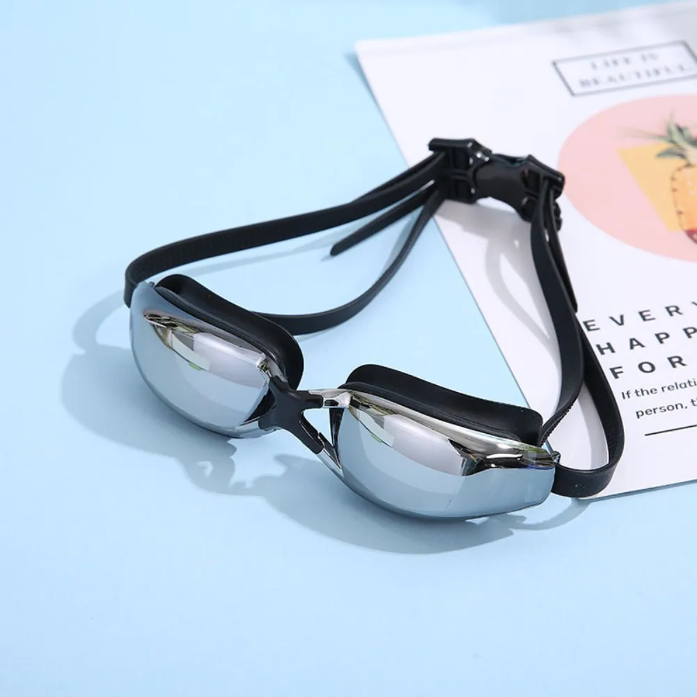 

Незапотевающие Регулируемые очки для плавания с УФ-силиконовым покрытием, Профессиональные Водонепроницаемые очки для дайвинга, очки HD, му...