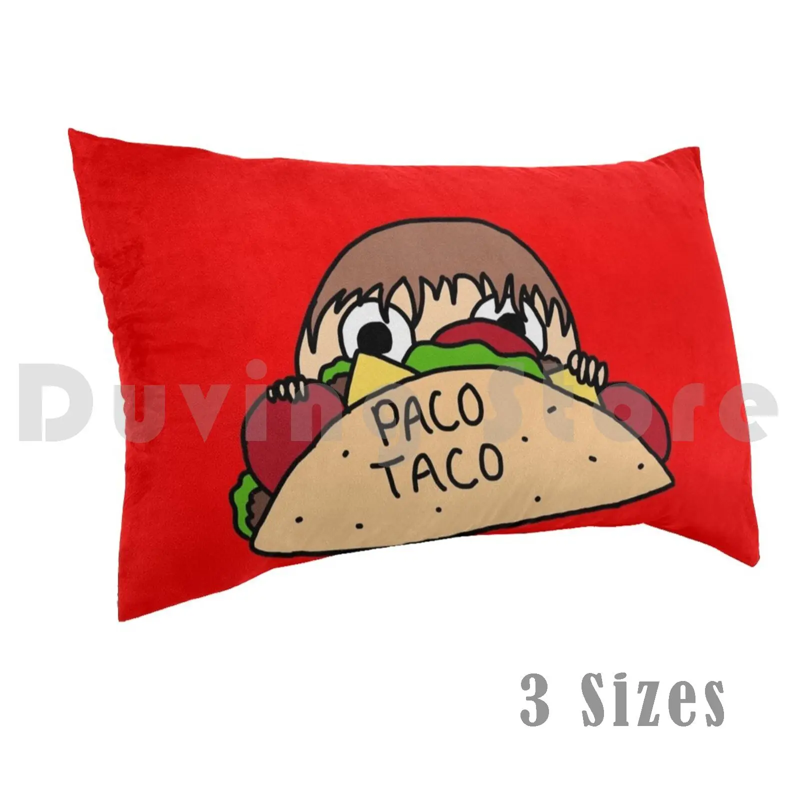

Чехол для подушки Paco Taco 50x75 Paco Taco Food Tacos сыр салат помидоры мясо Забавный детский