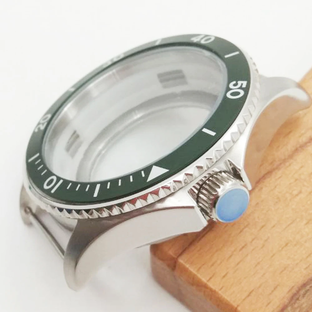 Чехол для часов sapphire watch 40 мм серебристо-черный чехол PVD corgдругие подходит NH35 NH36 ETA