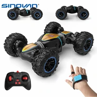 rc car 2 4ghz 4wd radio control off road toy high speed deformable climbing watch control stunt car for kids children toys gifts