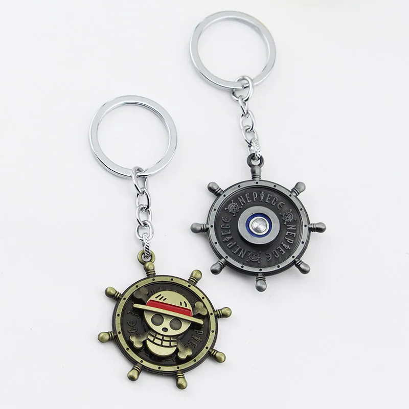 Цельный брелок для ключей с анимацией Луффи Зоро сандзи нами шляпой подвеска в