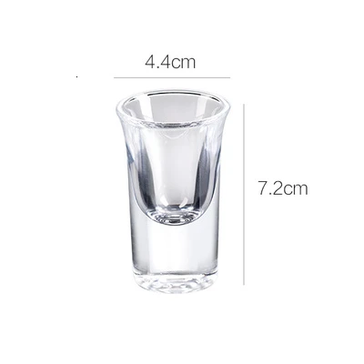 45ML Cup E 6 шт. бокал для ликера пуля чашка прозрачный небольшой емкости свинец бесплатно бокал для ликера Белое Вино Кубок Бар Ресторан бытовой - Цвет: 45ML Cup E