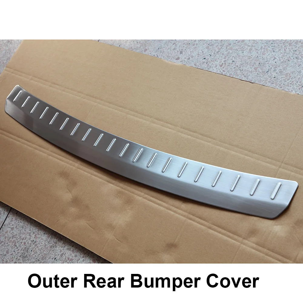 KOUVI 3 шт. защитный задний бампер из нержавеющей стали защитная Накладка на порог