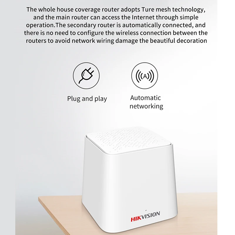 Hikvision Nova DS-3WMR11-E Wi-Fi система с сеткой для дома AC1200 2 4G/5 0 GHz WiFi беспроводной