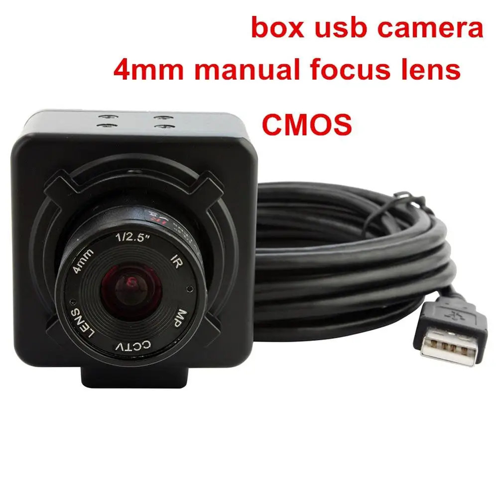 ELP 8Mpixels IMX179 сенсор USB камера Поддержка UVC 4/6/8 мм Фиксированная ручная фокусировка