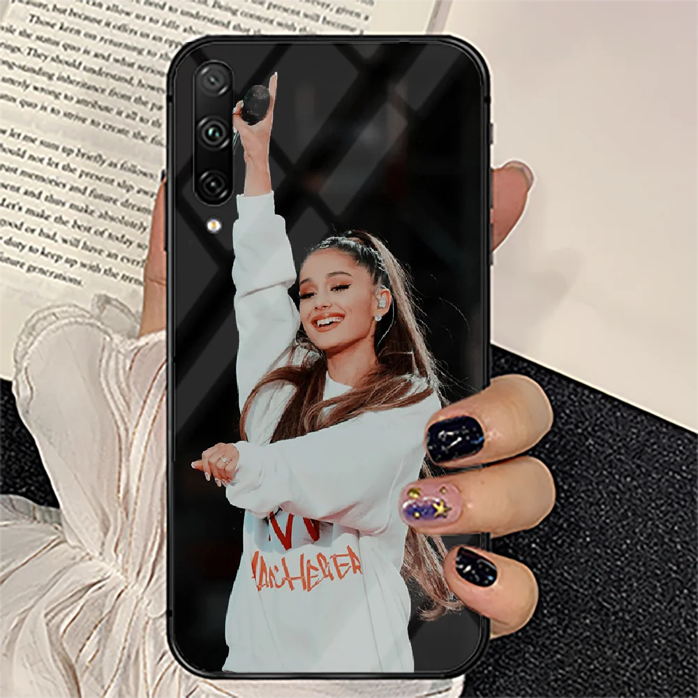 

Ariana Grande Fashion Girl Phone Tempered Glass Case Cover For huawei honor 7 8 9 10 20 A X S lite i pro Shell Hot Tpu Bumper