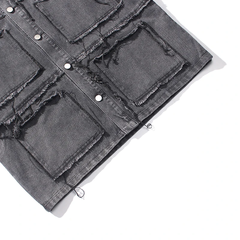 

ICPANS Men Work Cloths Denim Jacket Coat Style Denim Jacket Streetwear 2020 Autumn Fashion Jacket Hip Hop Japan Style Cotton