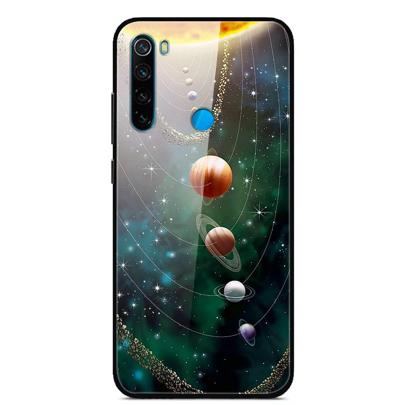 Для Xiaomi Redmi Note 8 чехол из закаленного стекла с печатным жестким чехлом для Xiaomi Redmi Note 8 Note8 чехол для Redmi Note 8 Pro Бампер - Цвет: 26
