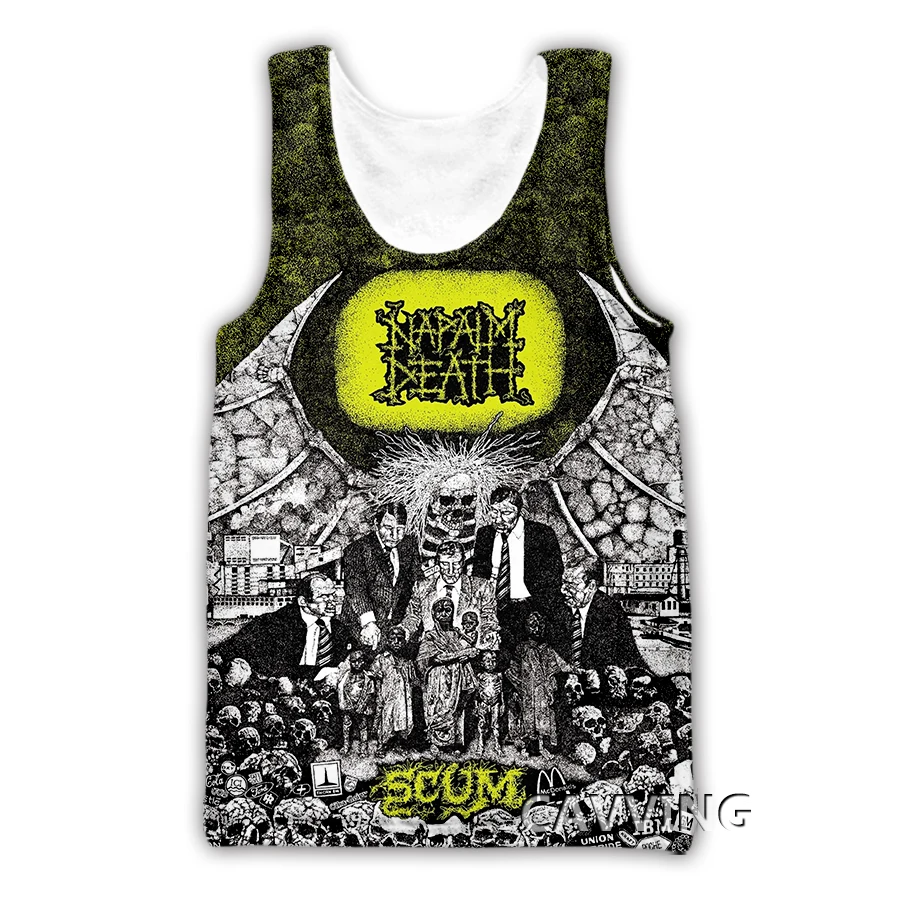 Майка CAVVING Napalm Death мужская с 3D принтом жилет в стиле Харадзюку летняя нижняя