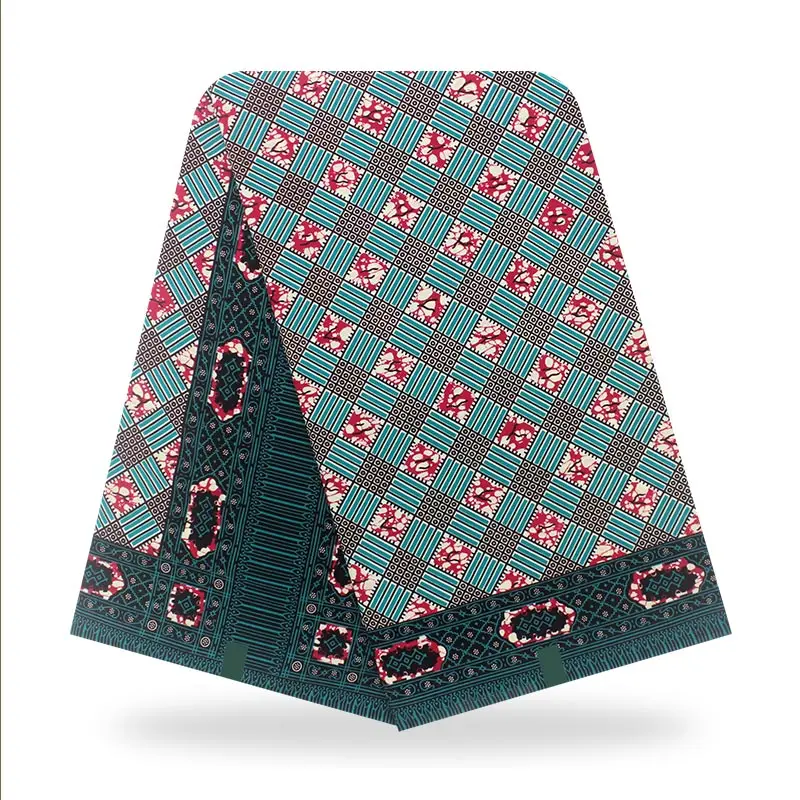 

2021 new african wax print fabric fashion ankara print fabric wholesale real veritable for wedding party dresses