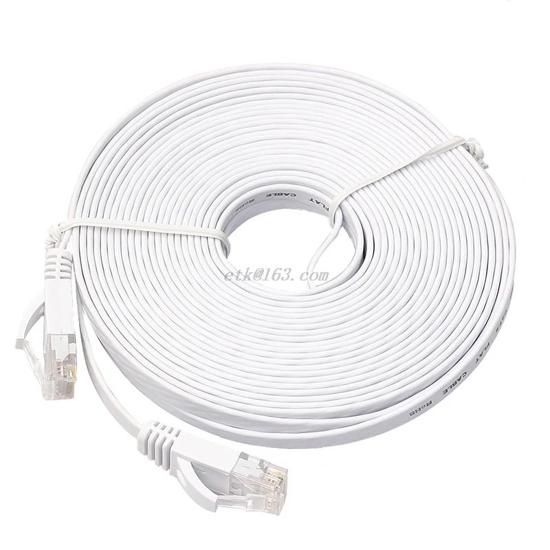 Новинка 15 м белый интернет адаптер Ethernet CAT6 подключение к Интернету