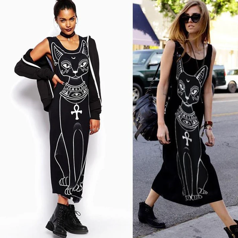 Женское эластичное облегающее платье макси без рукавов повседневное длинное с