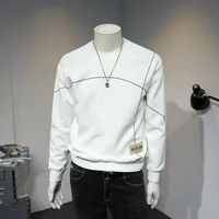 spring sweatshirts 2022new fashion shirt men casual long sleeve t shirt clothing thermal casual fitted long sleeve pure color t