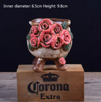 Керамический сочный Горшочек для растений ручная работа керамическая