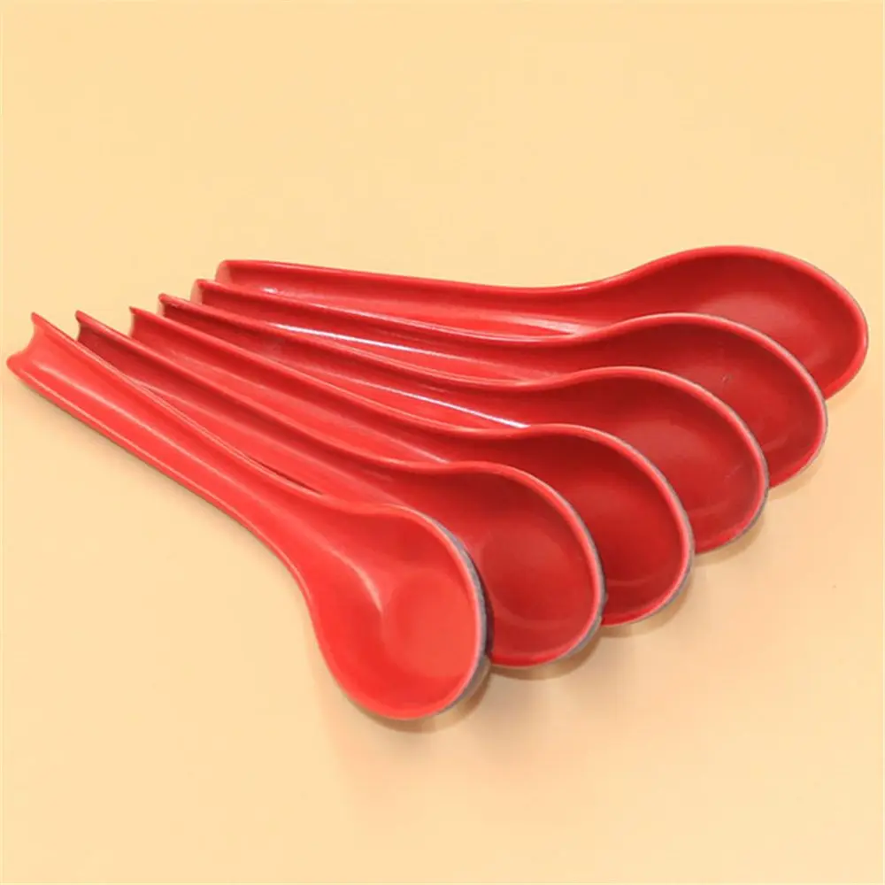 Азиатские ложки для супа японская искусственная меламиновая ложка соусов каши