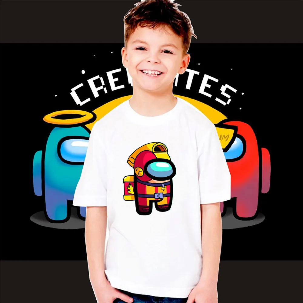 

Модные футболки с героями мультфильмов для мальчиков и девочек, футболки с коротким рукавом и О-образным вырезом, детская одежда, на возраст...