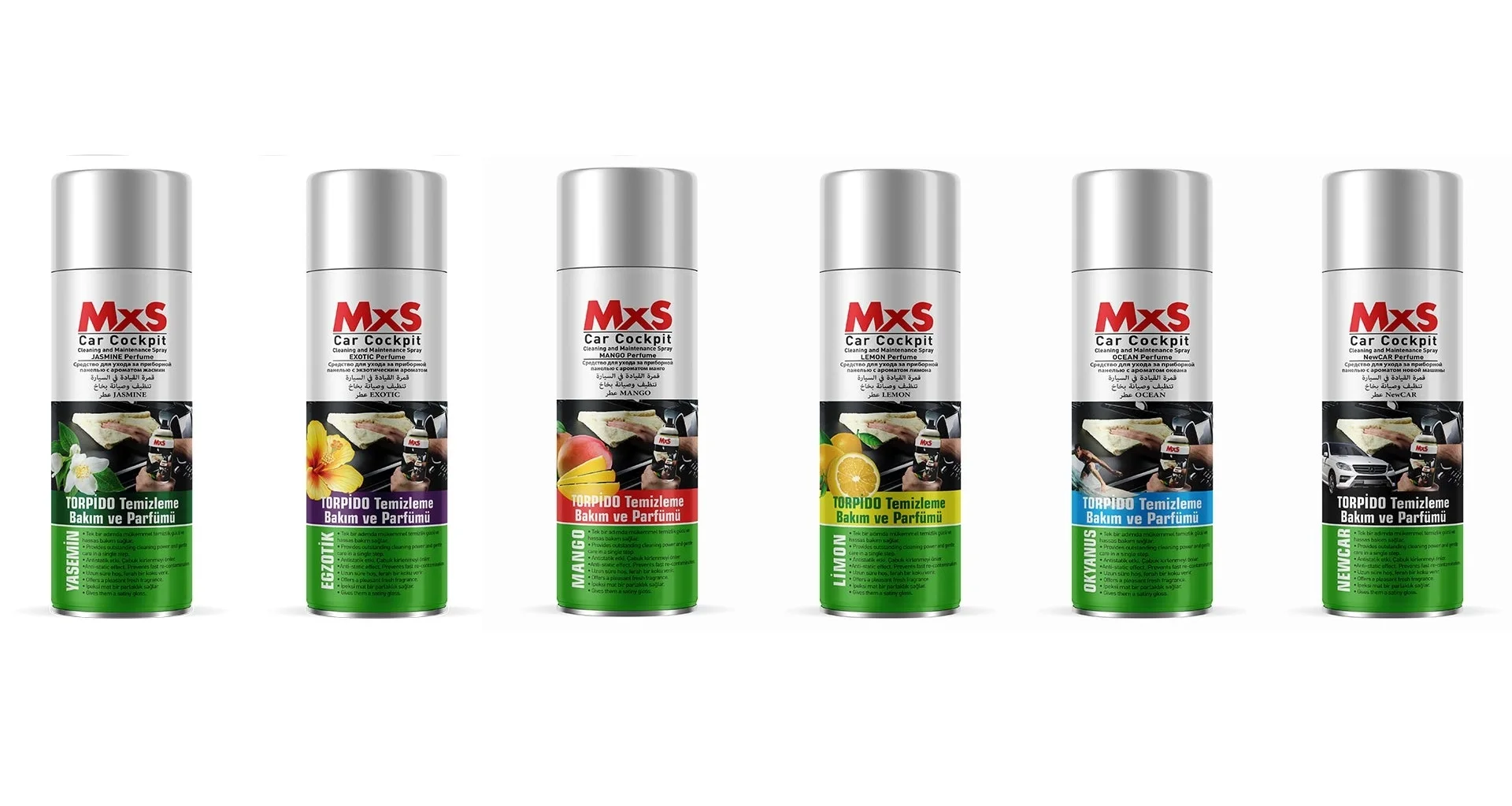 

MxS Torpedo Cleaning, Care and Perfume - NEWCAR Scented / 220 ml