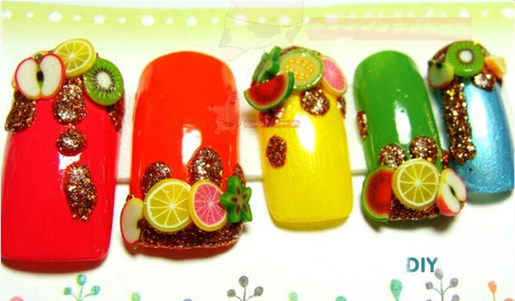 1000x Nail Art Mix Design Fimo Slices Polymer Stickers Decoration Manicure Set | Красота и здоровье