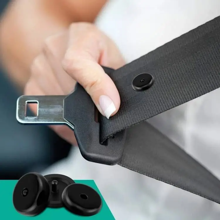 

20PCS/10Set Black Plastic Retainer Seatbelt Stop Button Non-Slip Buckle Car Safety Seat Belt Stopper Spacing Limit Buckle Clip