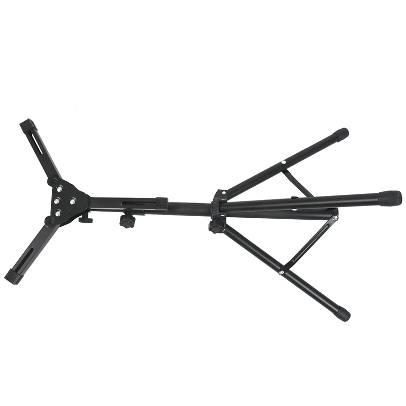 

Wooden Drum Pad Stand Holder Aluminum Alloy Foldable Three-Legged Stand for 10-12 Inch Dumb Drum Pads Cymbal