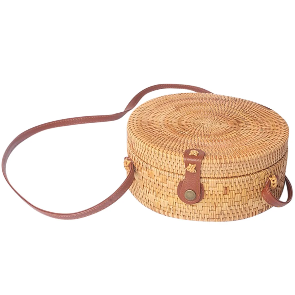 Винтажная соломенная сумка через плечо в винтажном стиле для девочек маленькая