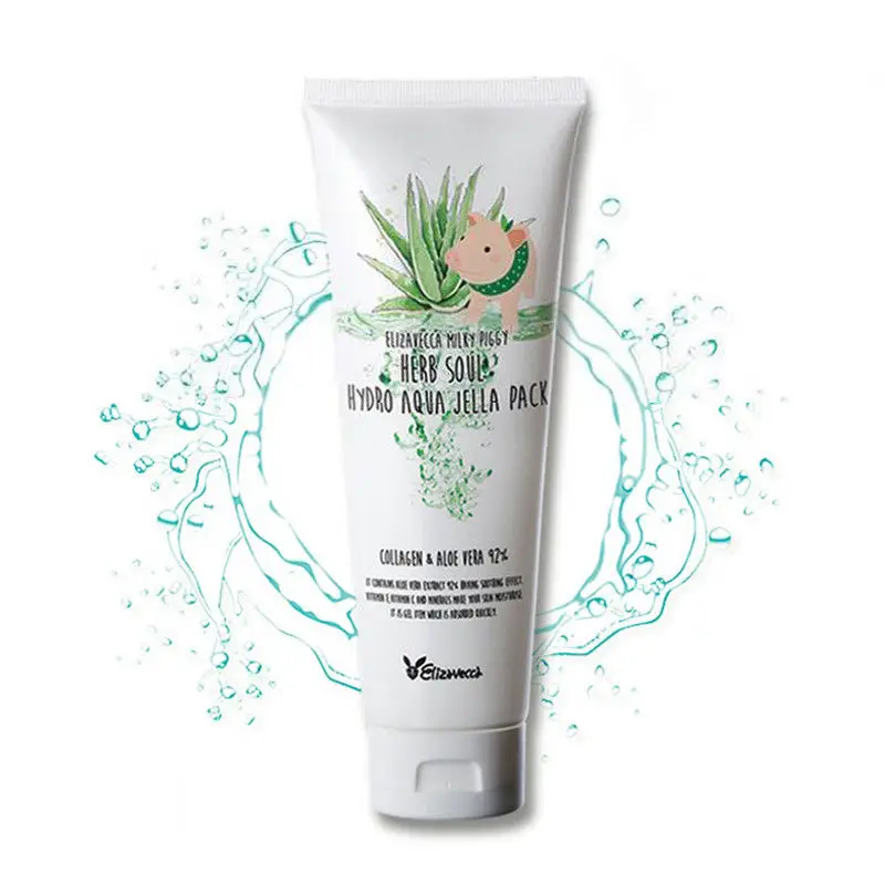 

Korea Cosmetic ELIZAVECCA Milky Piggy Herb Soul Hydro Aqua Jella Pack 250ml 92% Aloe Vera Gel VE VC Face Cream Korean cosmetics