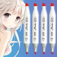 122436 colors skin tones set alcohol markers pen artist dual headed manga brush pen for kids and adult coloring art supplies