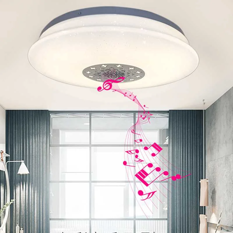 60 Вт музыкальный светодиодный потолочный светильник для дома смартфона