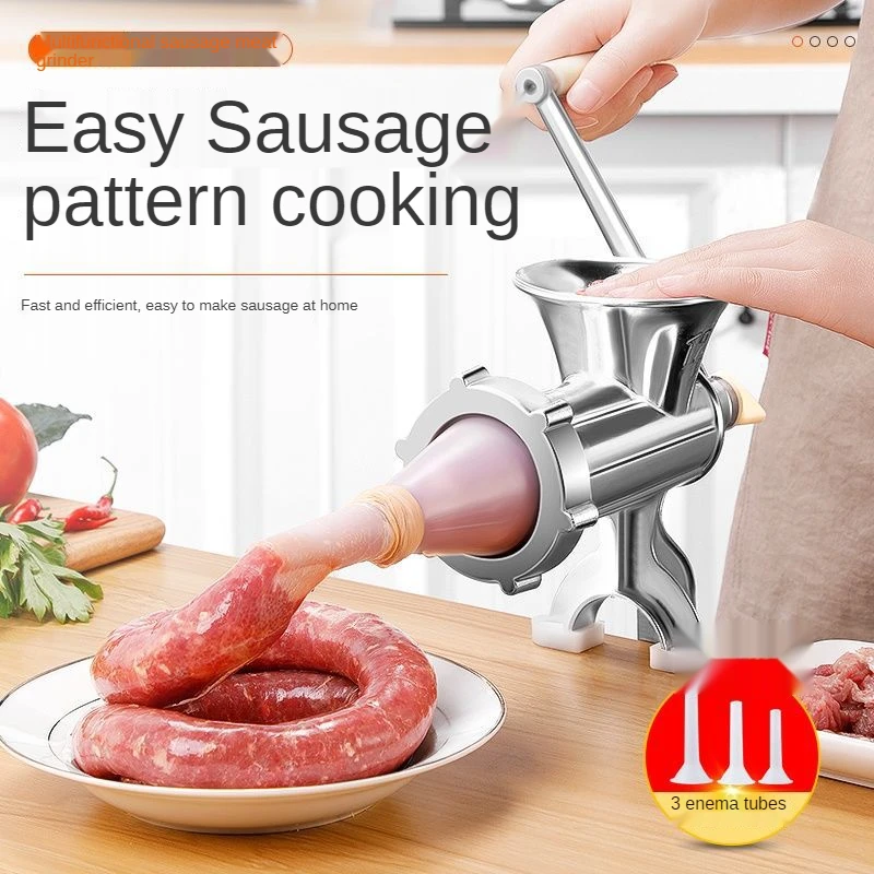 manual meat grinder sausage noodle dishes handheld making gadgets stainless steel mincer pasta maker home kitchen cooking tool free global shipping